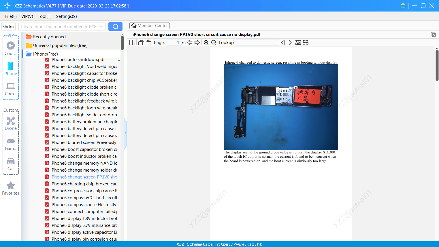 IPhone6 Change Screen PP1V0 Short Circuit Cause No Display